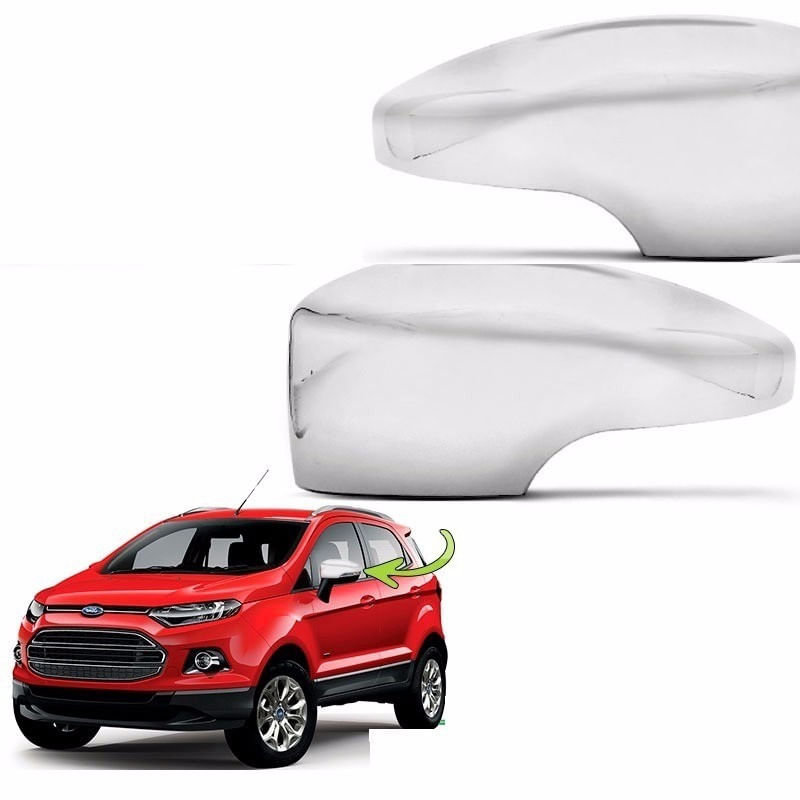 Aplique Cromado Capa Retrovisor Com Pisca Ford Ecosport 2013 à 2017 Par