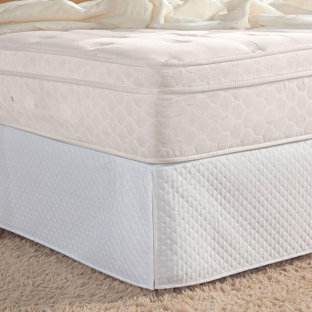 Saia Para Cama Box Queen Pratic Matelada 1 Peça - Branco