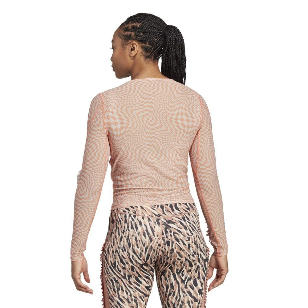 Camisa Adidas Yoga Studio AOP Feminina M / Nude