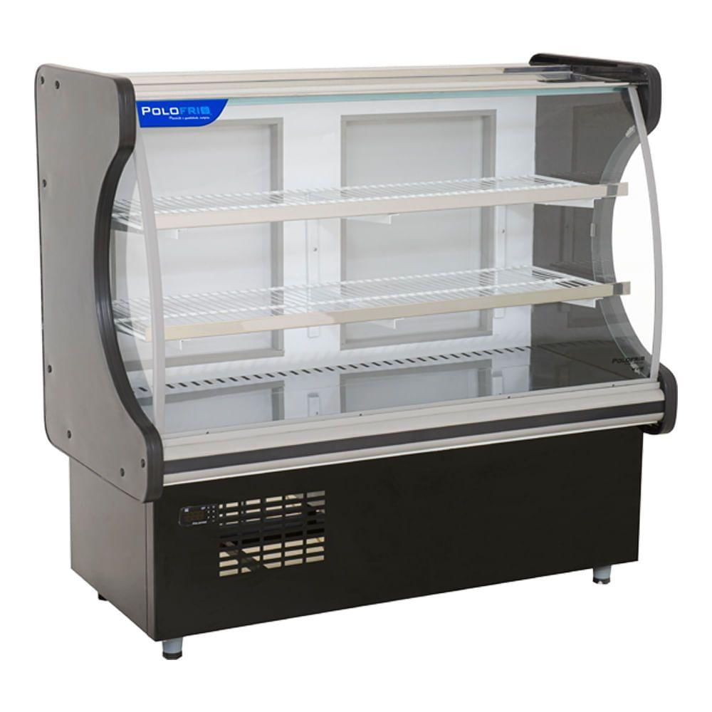 Vitrine Refrigerada Para Doces 1mt Polofrio Balcão De Doce Preto 1mt 110v