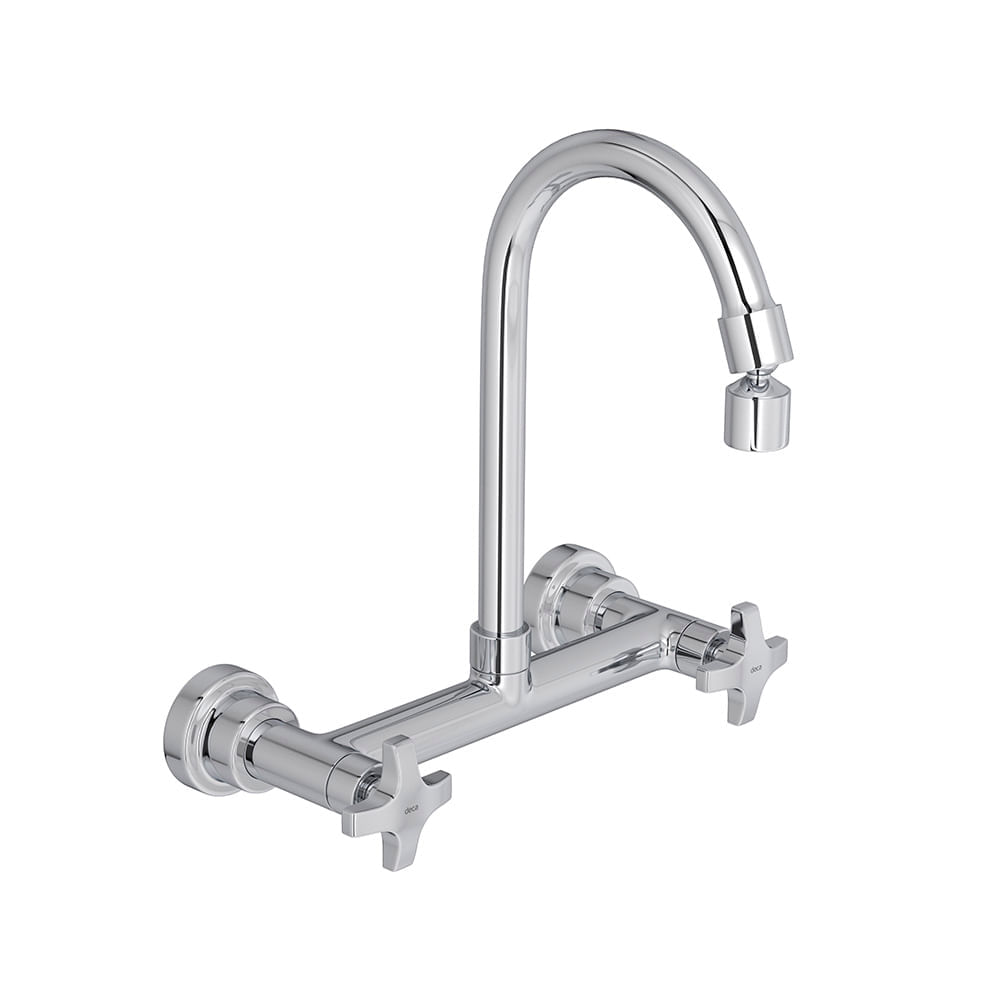 Torneira Misturador Deca Max 1258.C34 de Parede Cromada