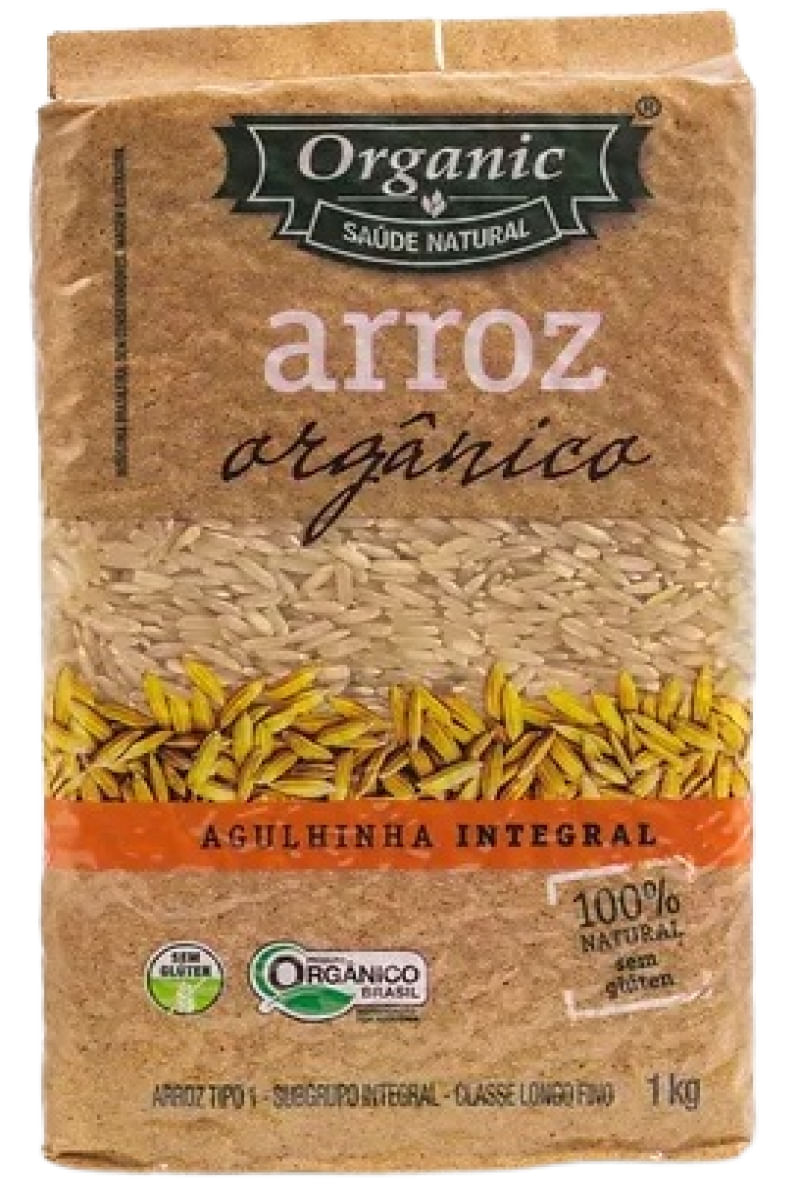 Arroz Agulhinha Integral Orgânico Organic 1kg