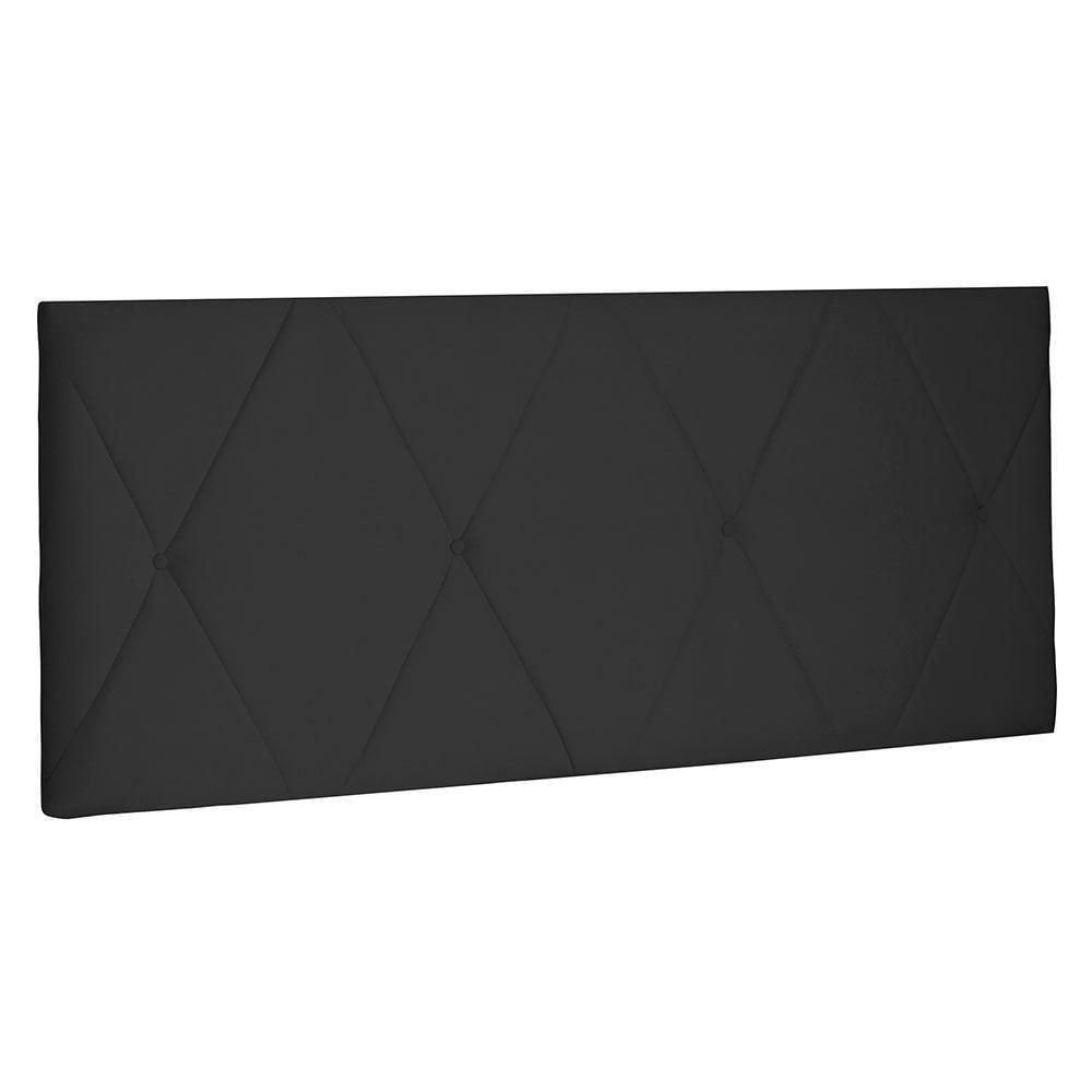 Cabeceira Painel Solteiro 0,90m Aquilla Suede Preto