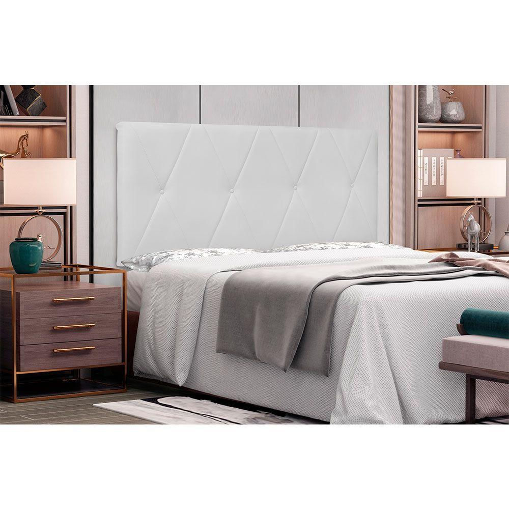 Cabeceira Painel King 1,95m Aquilla Corano Branco