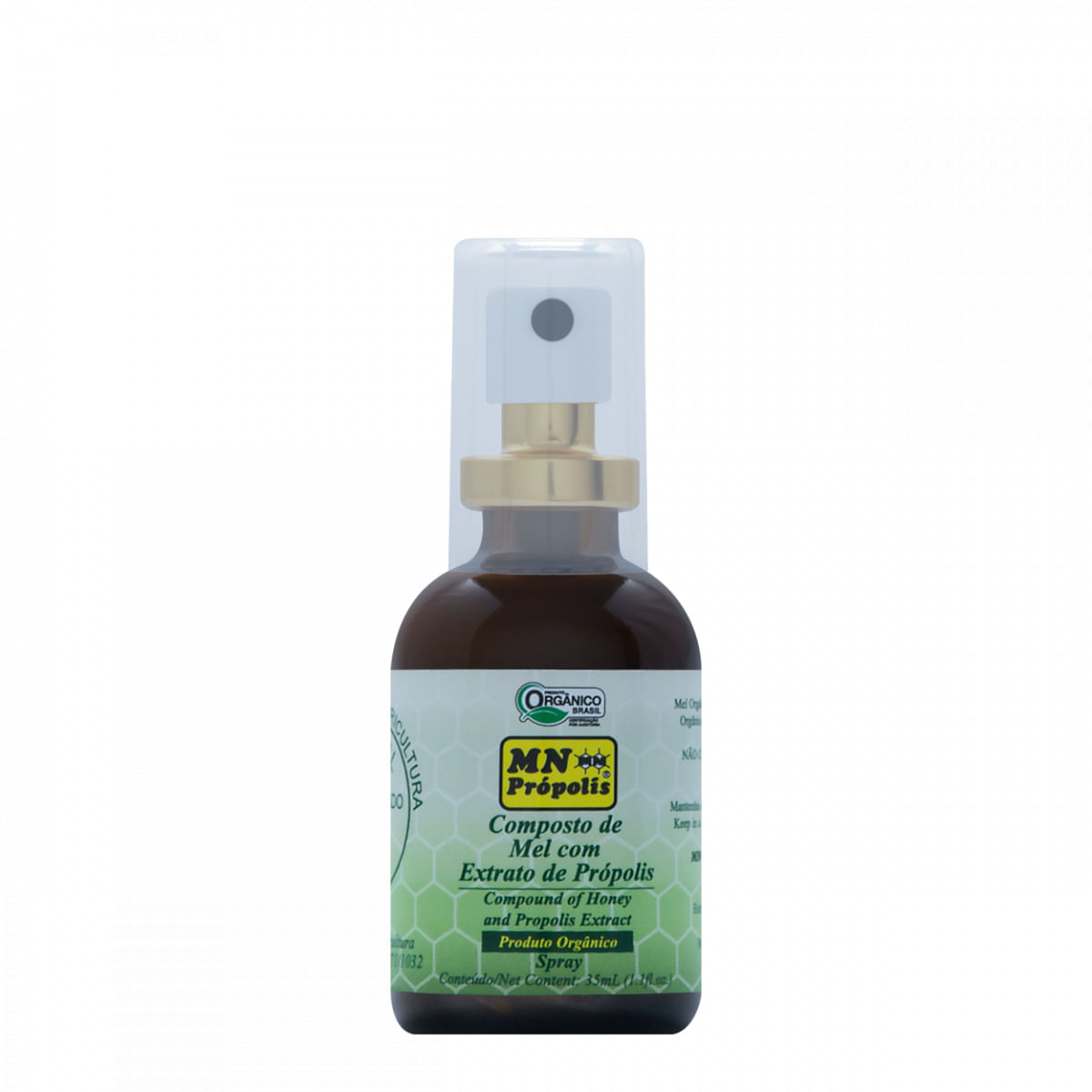 Composto de Mel com Extrato de Própolis Spray Orgânico MN Food 35ml