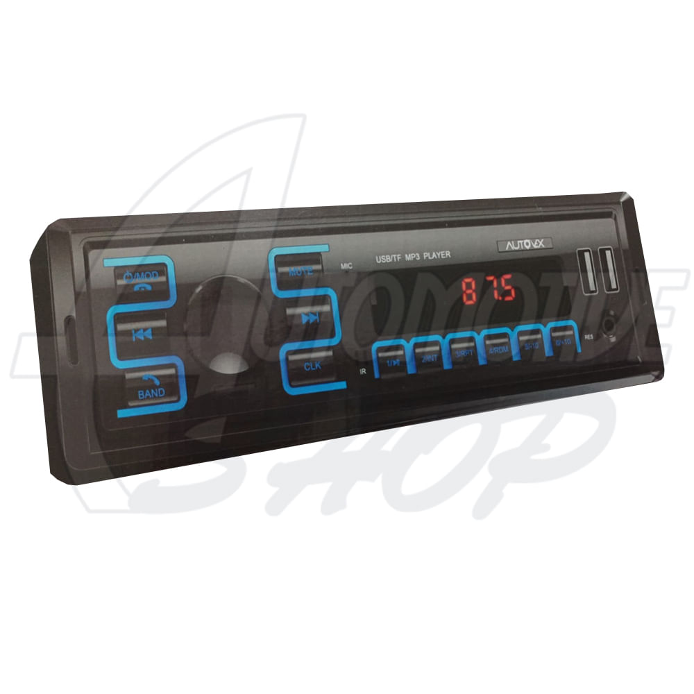 Som Radio Automotivo Mp3 Player 2201 Buetooth AUX Dual USB