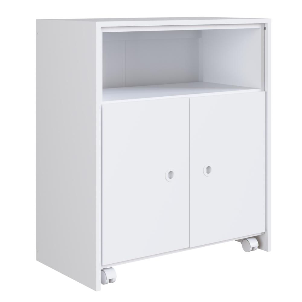 Balcão Multiuso com Mesa Retrátil Funcionale A05 Branco - Mpozenato