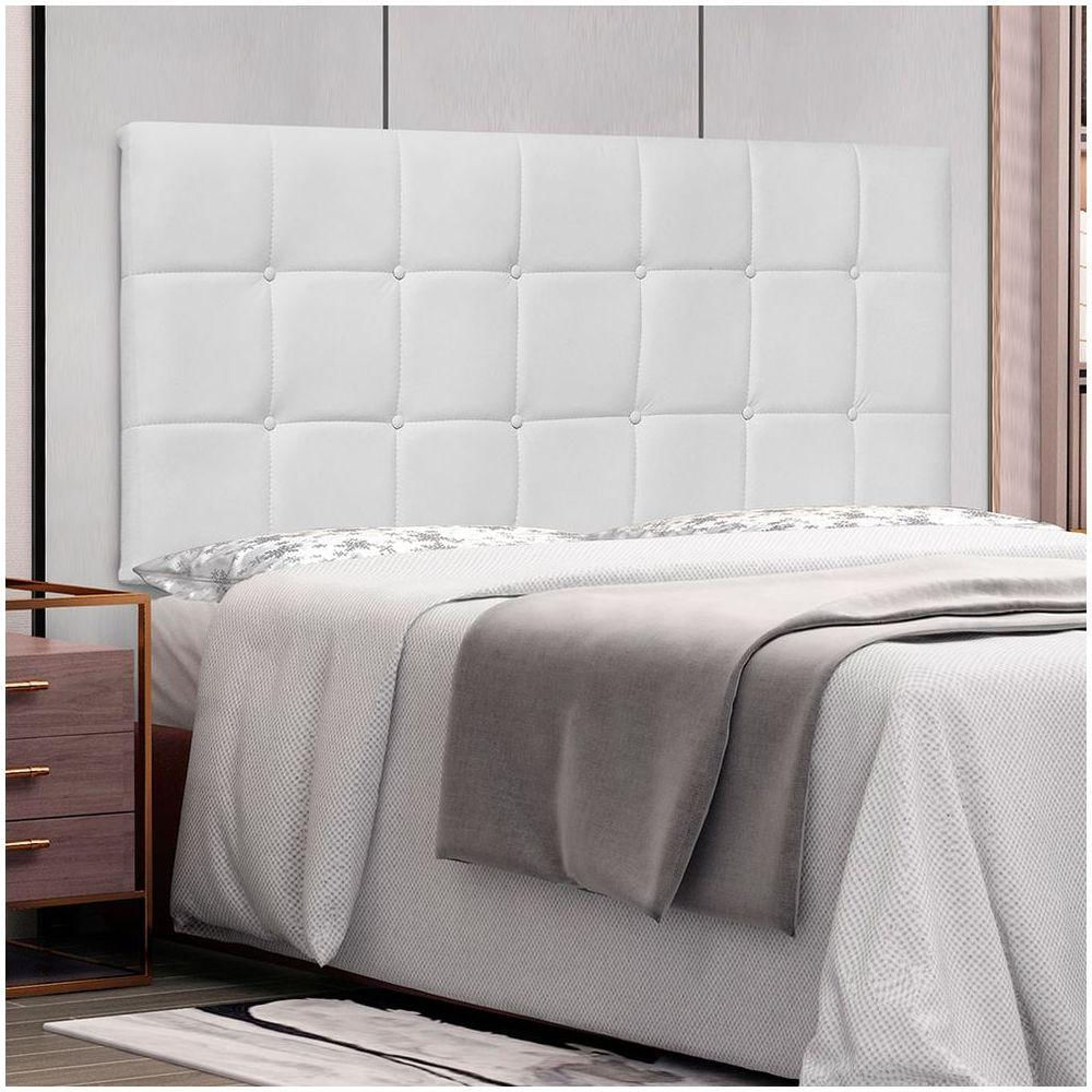 Cabeceira Painel Solteiro 0,90m Verona Corano Branco