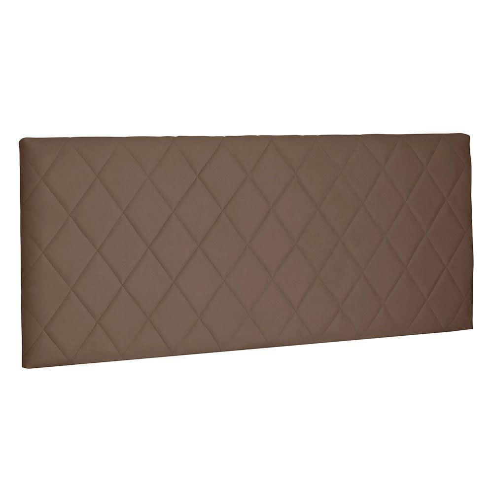 Cabeceira Painel King 1,95m Esmeralda Suede Caramelo