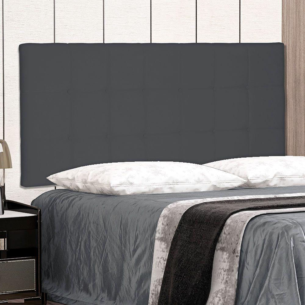 Cabeceira Painel King 1,95m Verona Suede Cinza