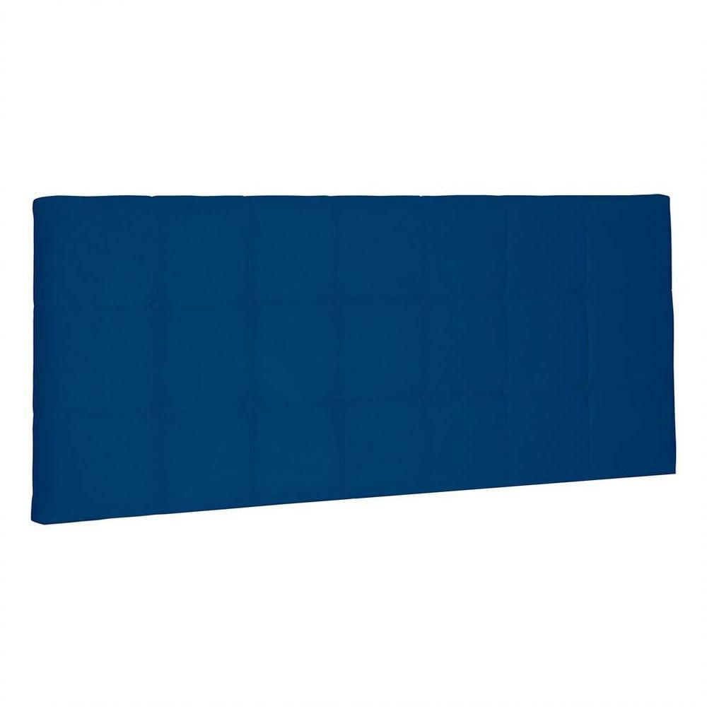 Cabeceira Painel Queen 1,60m Verona Suede Azul Marinho