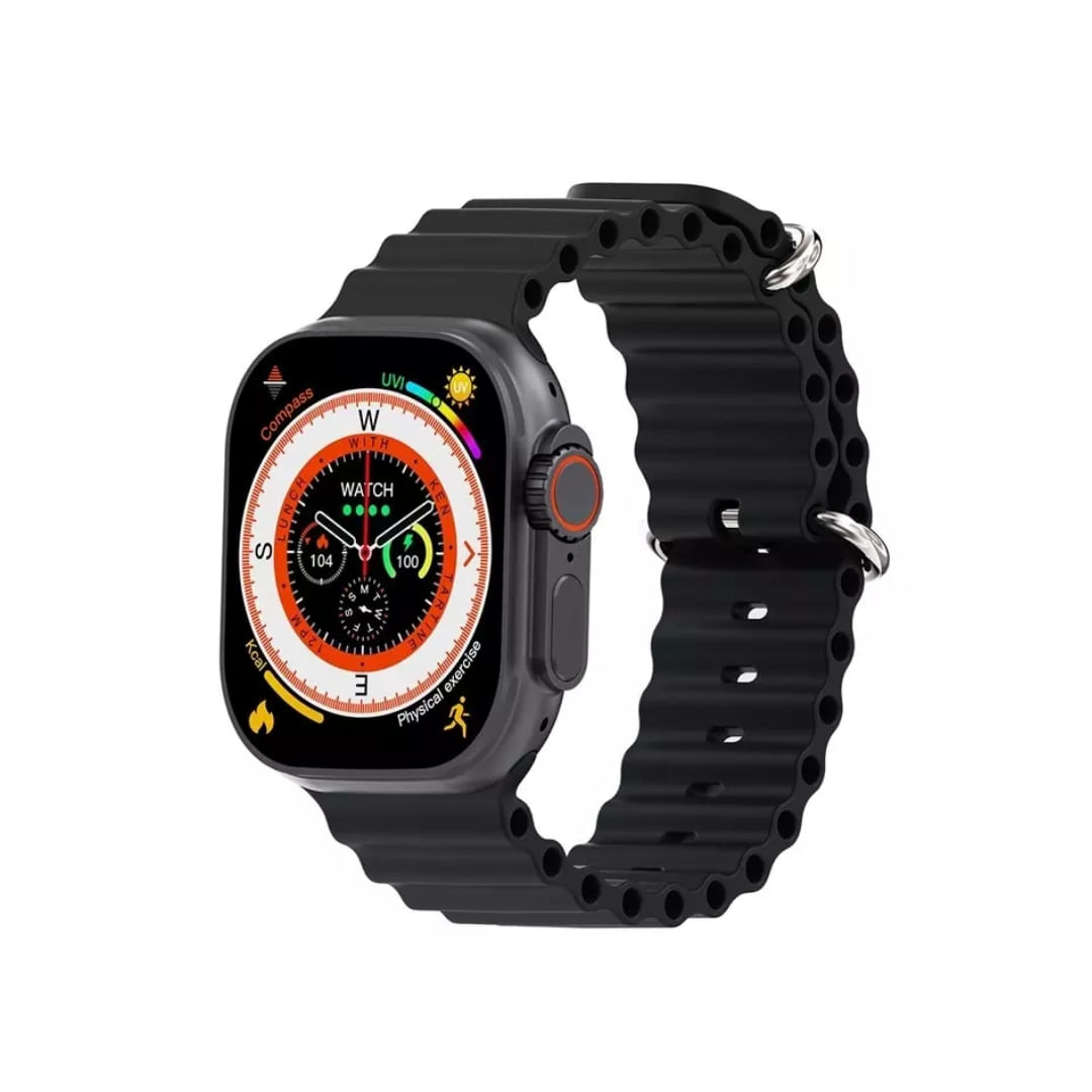 Smartwatch W69+ Ultra Plus Amoled Preto - Microwear