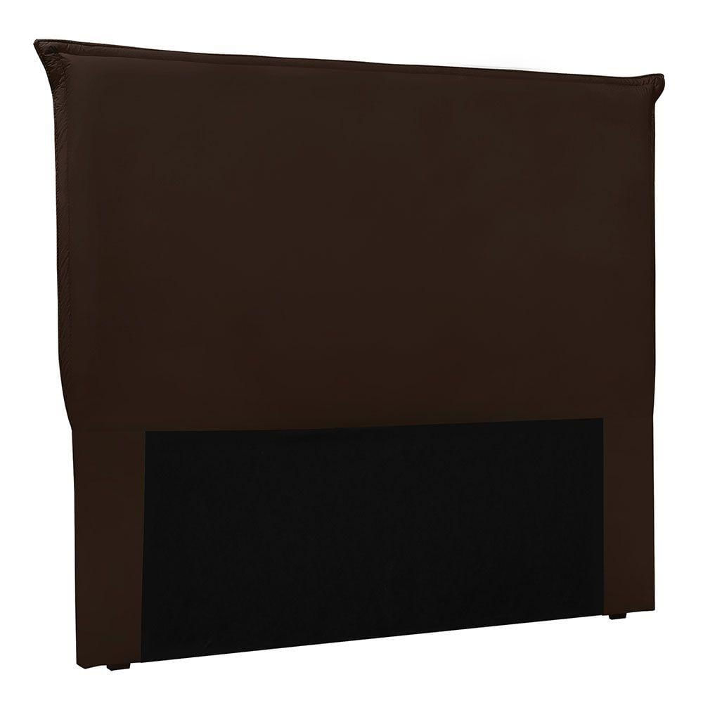 Cabeceira King 1,95m Barcelona Suede Marrom - Pallazio