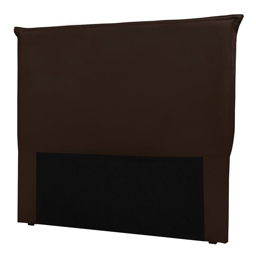 Cabeceira King 1,95m Barcelona Suede Marrom - Pallazio