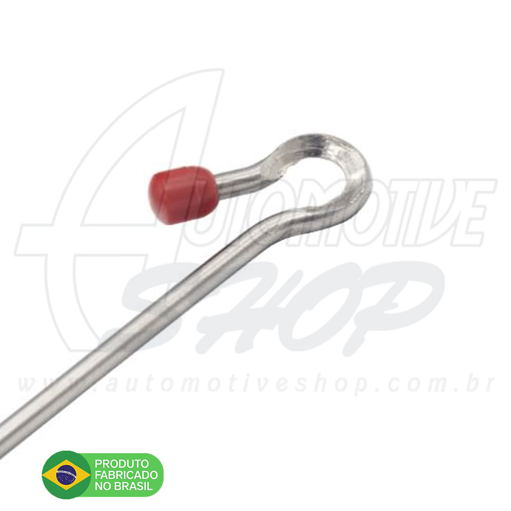 Antena Corta Pipa Moto Retrátil Retrovisor Aço Inox Prto M1A