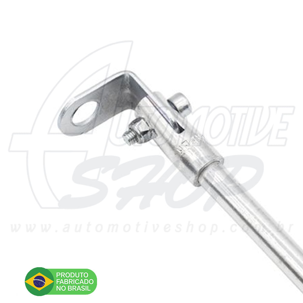 Antena Corta Pipa Moto Retrátil Retrovisor Aço Inox Prto M1A