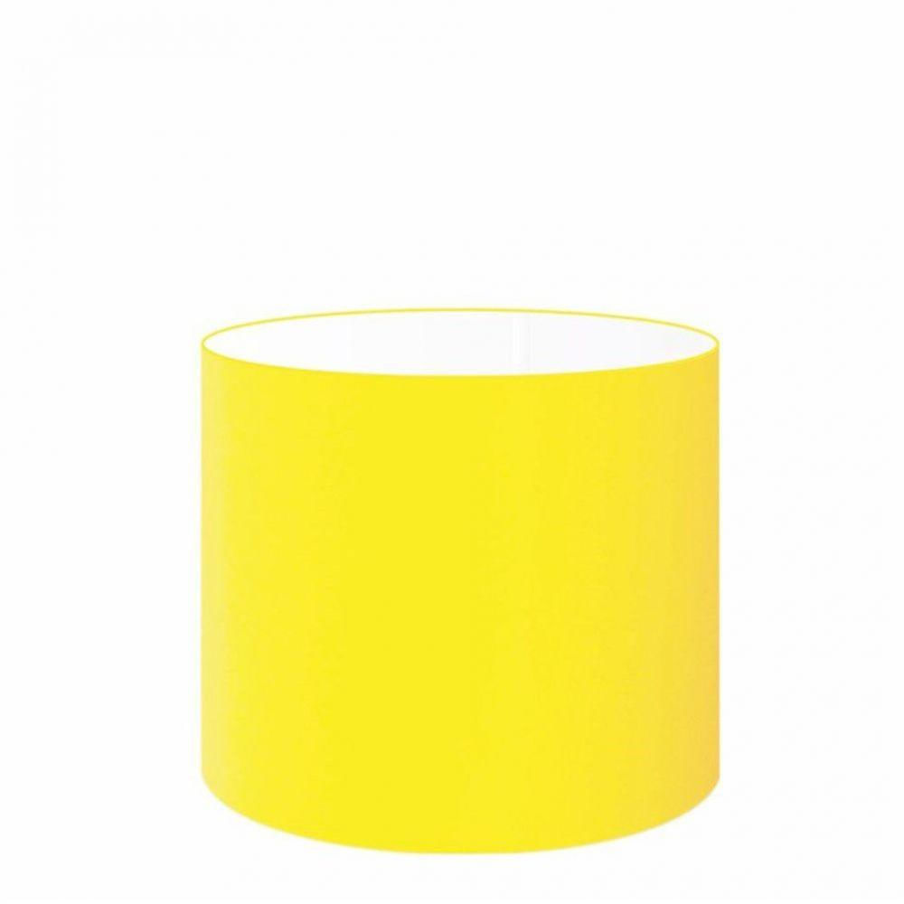 Cúpula Abajur e Luminária em Tecido Vivare 30x25cm Amarelo