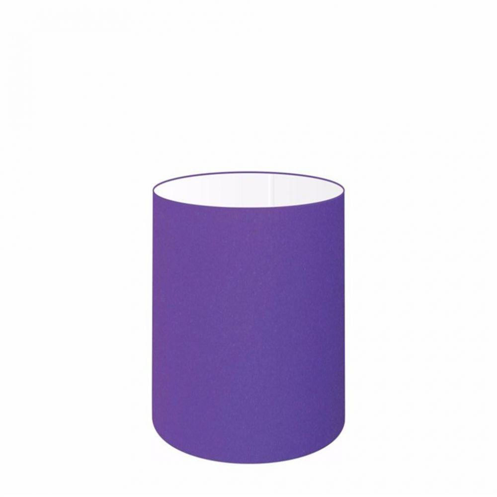 Cúpula Abajur Cilíndrica Cp-8002 Ø13x30cm Roxo