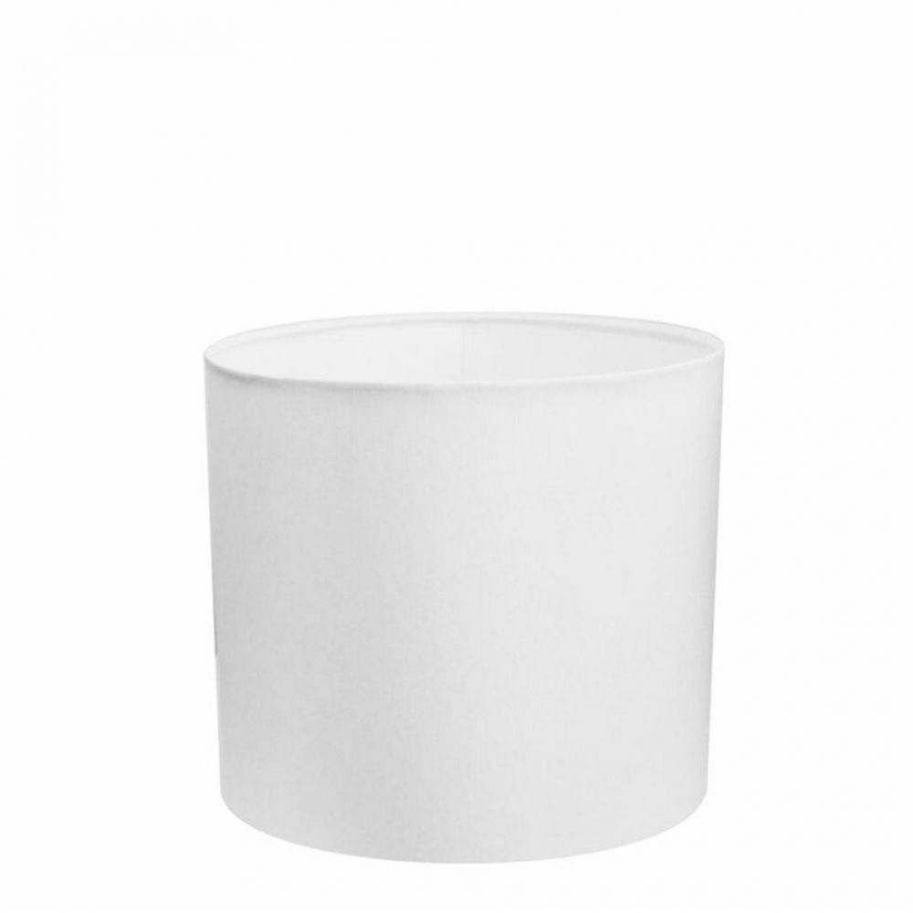 Cúpula Abajur e Luminaria em Tecido Ø20x25cm Branco