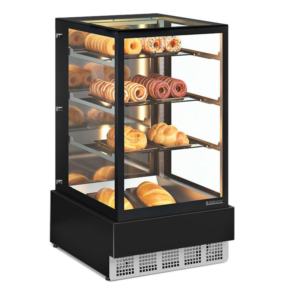 Vitrine Neutra Conveniência Gourmet Mgen070 Gelopar Balcão Seco Preto Bivolt