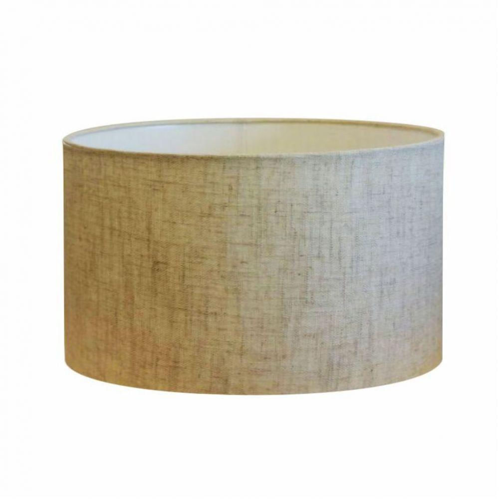 Cúpula Abajur e Luminária Tecido Vivare 50x25cm Rustico Bege