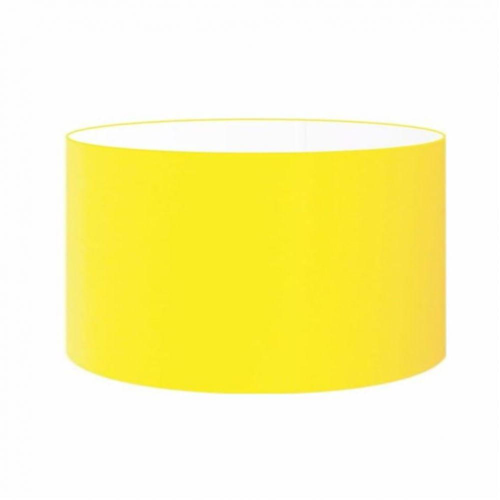 Cúpula Abajur e Luminária em Tecido Vivare 50x21cm Amarelo