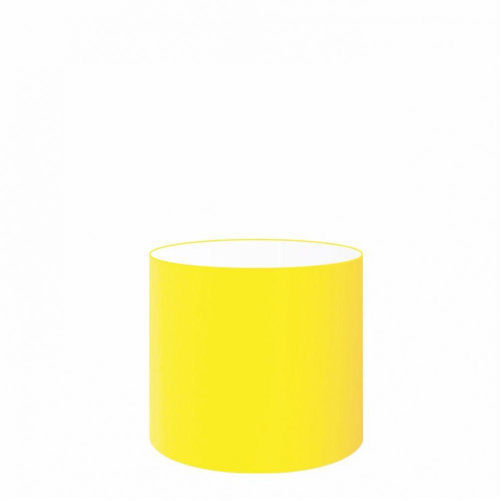 Cúpula Abajur e Luminária em Tecido Vivare 18x18cm Amarelo