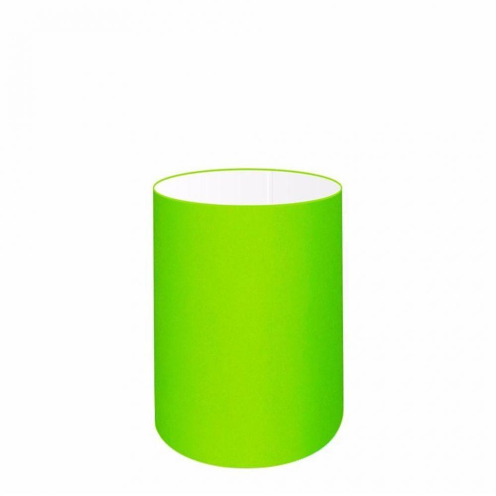 Cúpula Abajur e Luminária Tecido Vivare 13x30cm Verde Limão