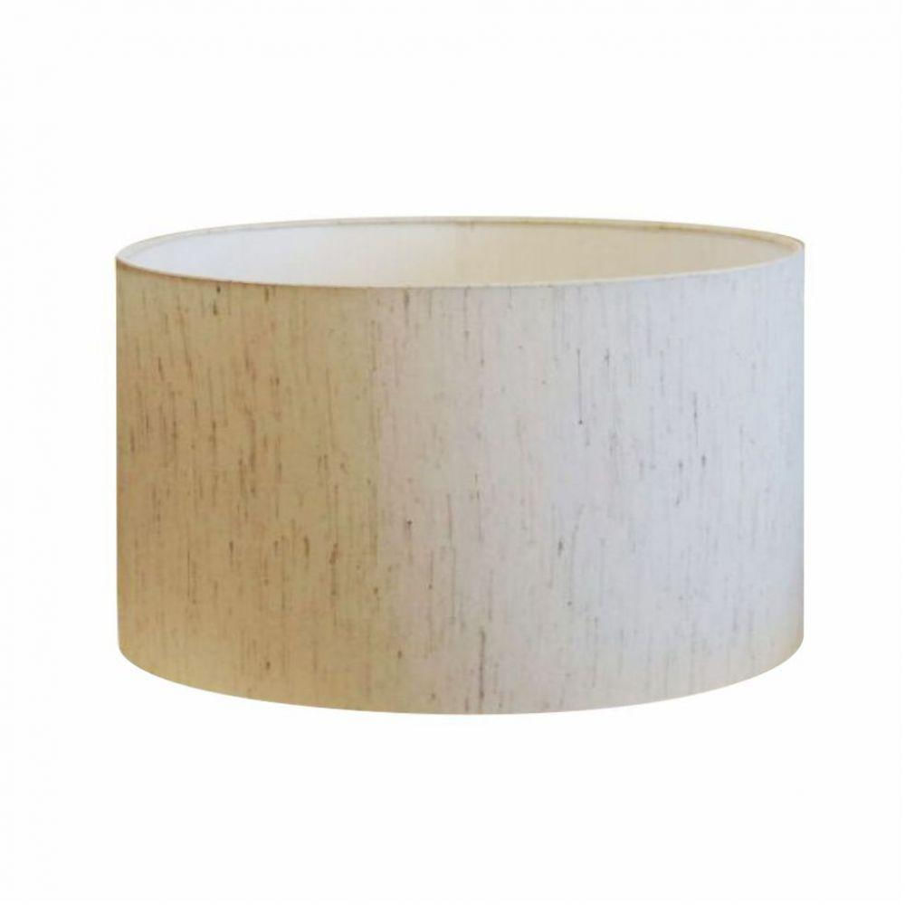 Cúpula Abajur e Luminária Tecido Vivare 50x21cm Linho Bege