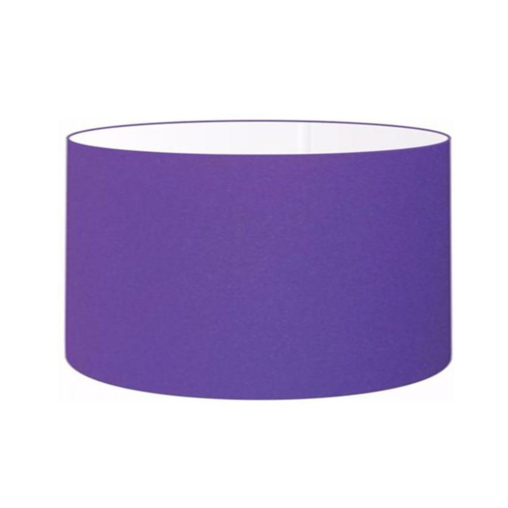 Cúpula Abajur e Luminária em Tecido Vivare 50x21cm Roxo