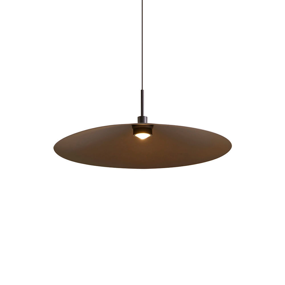 Lustre Pendente Nordecor Kale Dre 2866 45cm Preto Led Bivolt