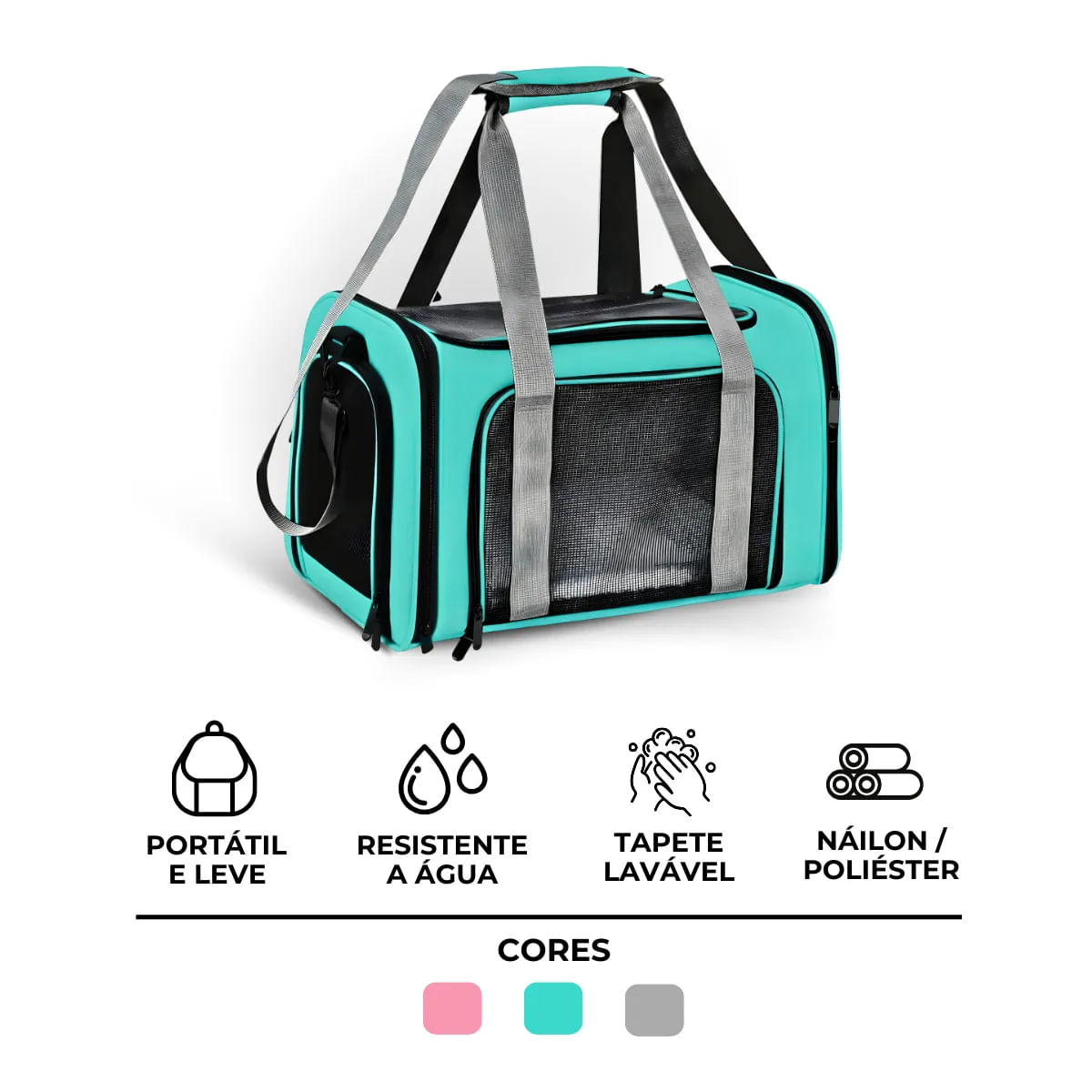 Bolsa De Viagem Para Transporte Pet Verde