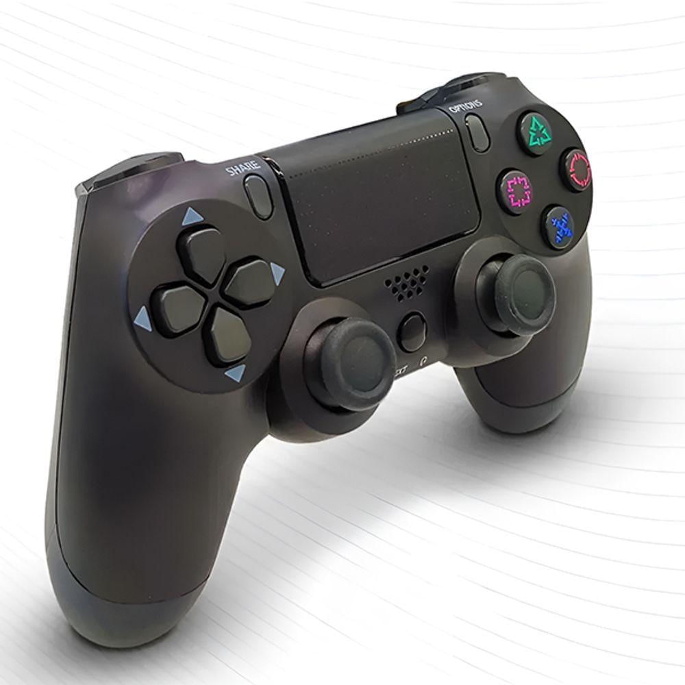 Manete Joystick Sem Fio Compátivel Com Playstation 4 Pc E Celular Botões Sensíveis De Alta Precisão