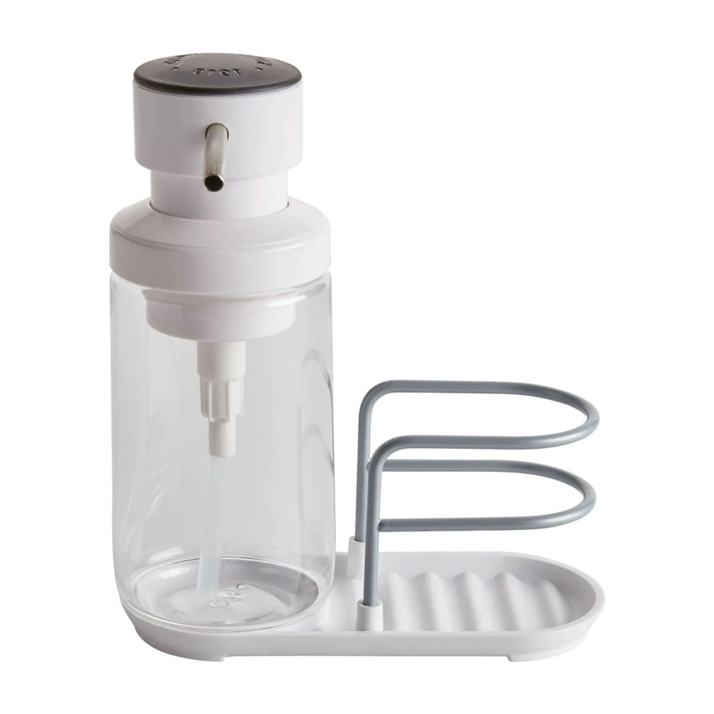 SABONETEIRA E PORTA ESPONJA KITCHENAID 355ML 2 EM 1 DISPENSER KEG887OSWH