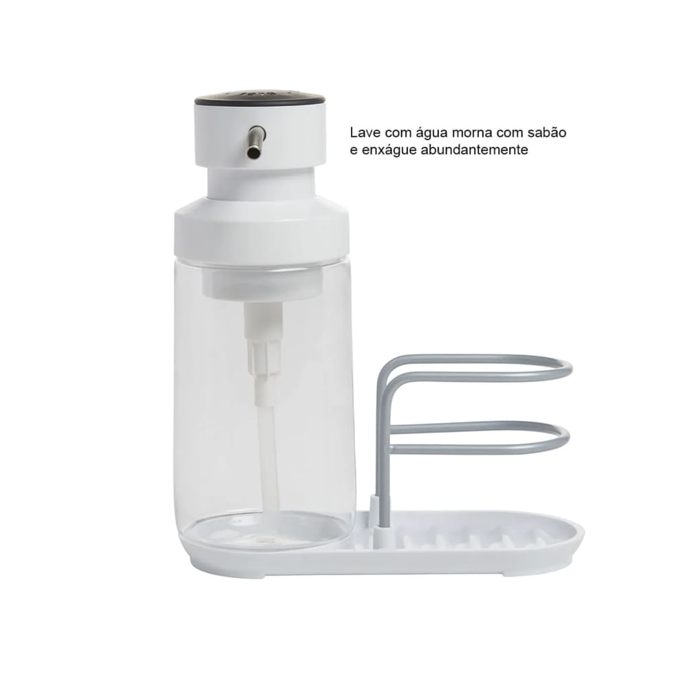 SABONETEIRA E PORTA ESPONJA KITCHENAID 355ML 2 EM 1 DISPENSER KEG887OSWH