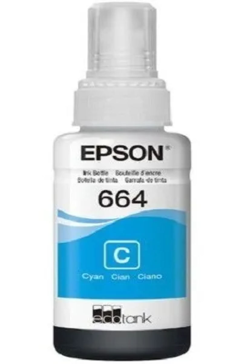 Refil Tinta Original Epson Ecotank T664 Ciano - T664220