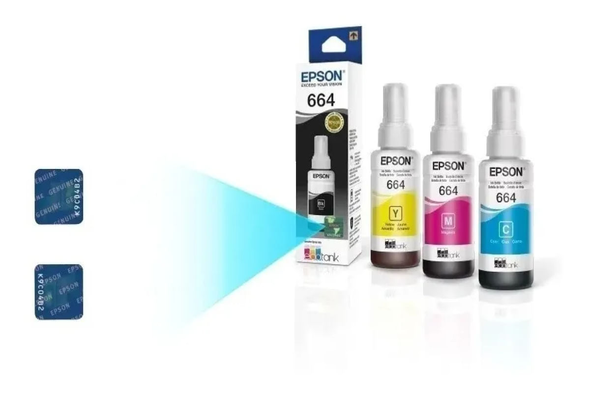 Refil Tinta Original Epson Ecotank T664 Ciano - T664220