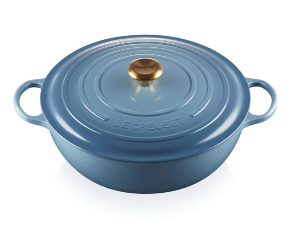 PANELA MARMITA LE CREUSET SIGNATURE 28CM AZUL CHAMBRAY 21114284340441