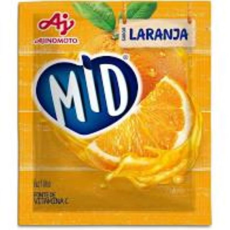 MID Suco em Pó Sabor Laranja 20 gramas