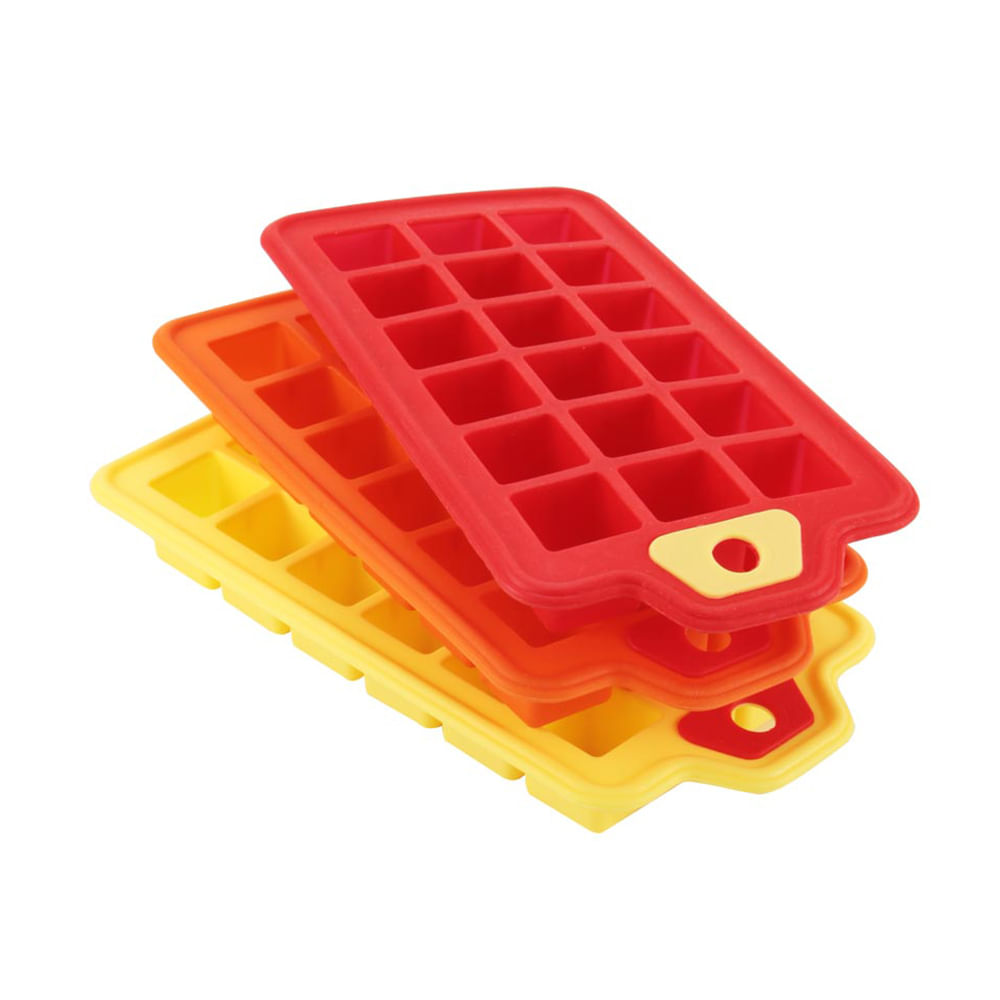 Forma para Gelo Le Chef Silicone 1169 Cores Diversas - Item Sortido