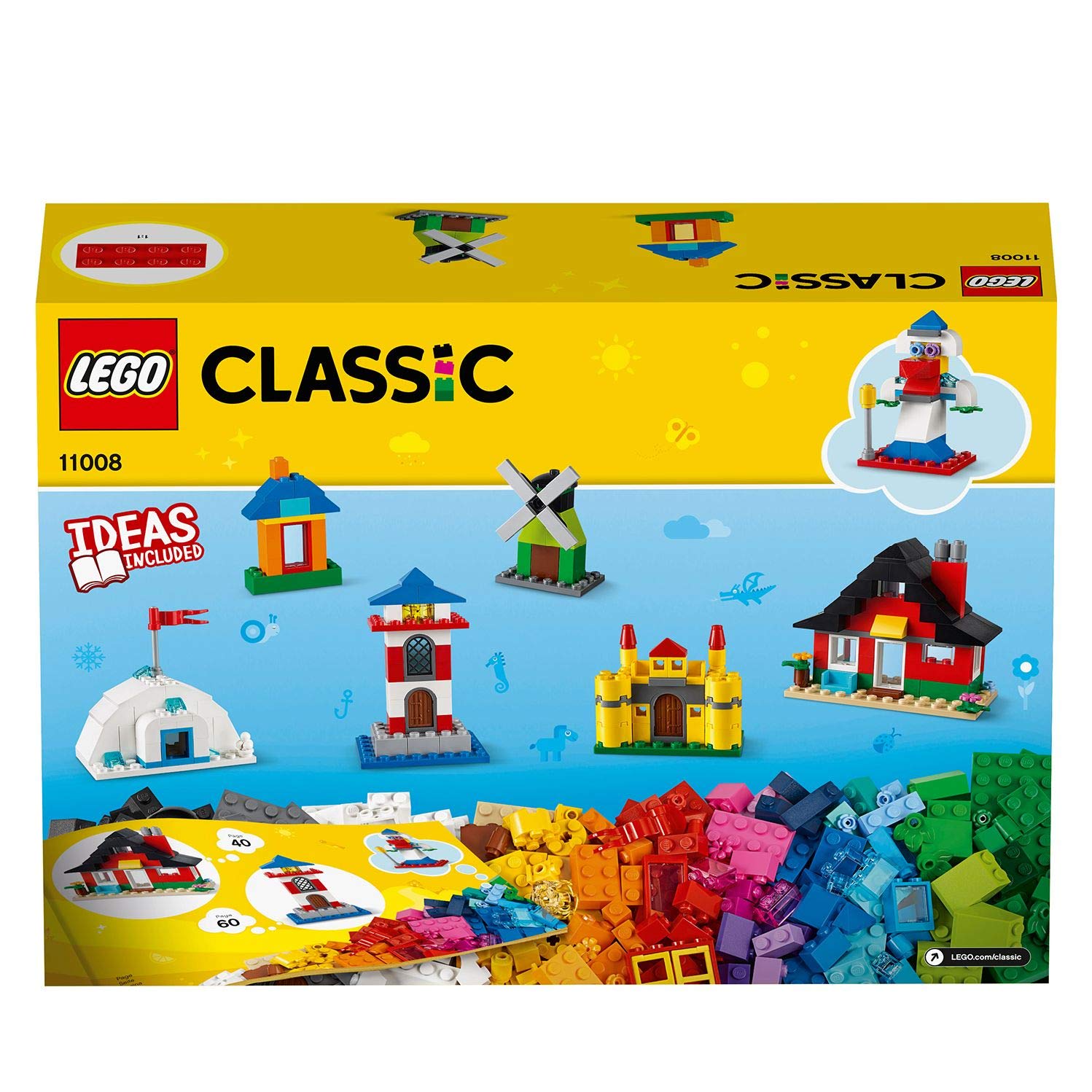 LEGO Classic - Blocos e Casas, 270 Peças - 11008