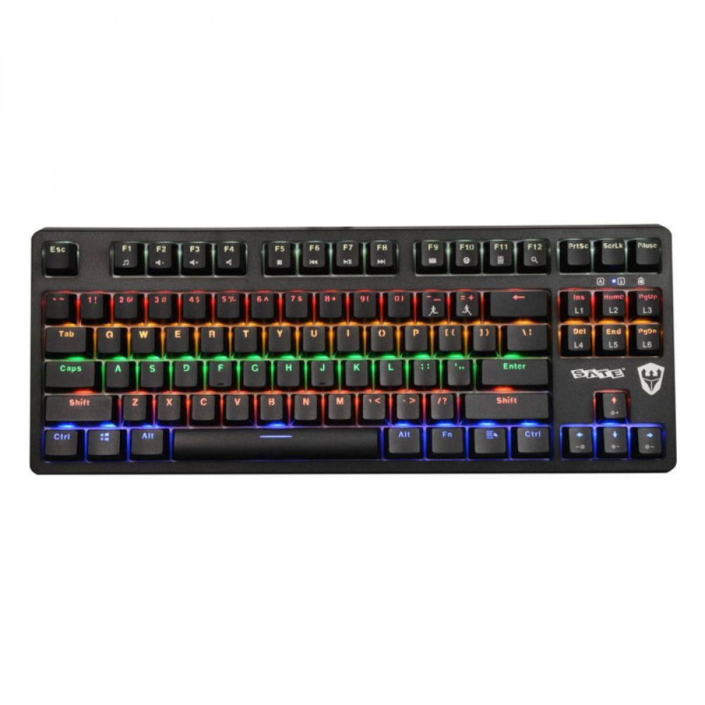 Teclado Mecânico Gamer Sate K5 Switch Blue RGB USB