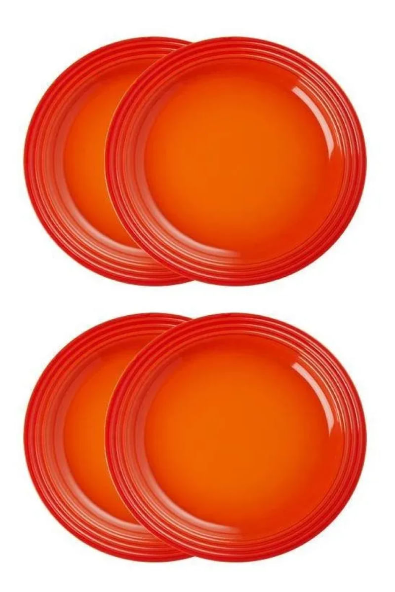 PRATO REDONDO LE CREUSET RASO 22CM LARANJA