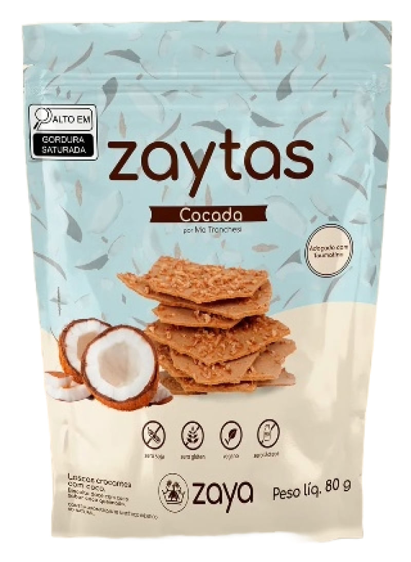 Biscoito Zaytas Cocada Sem Glúten Zaya 80g