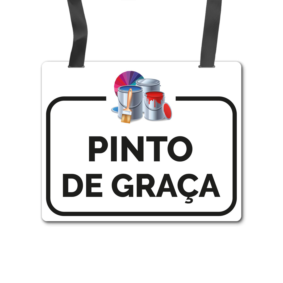 Placa Fantasia Carnaval -  Pintor - Branca