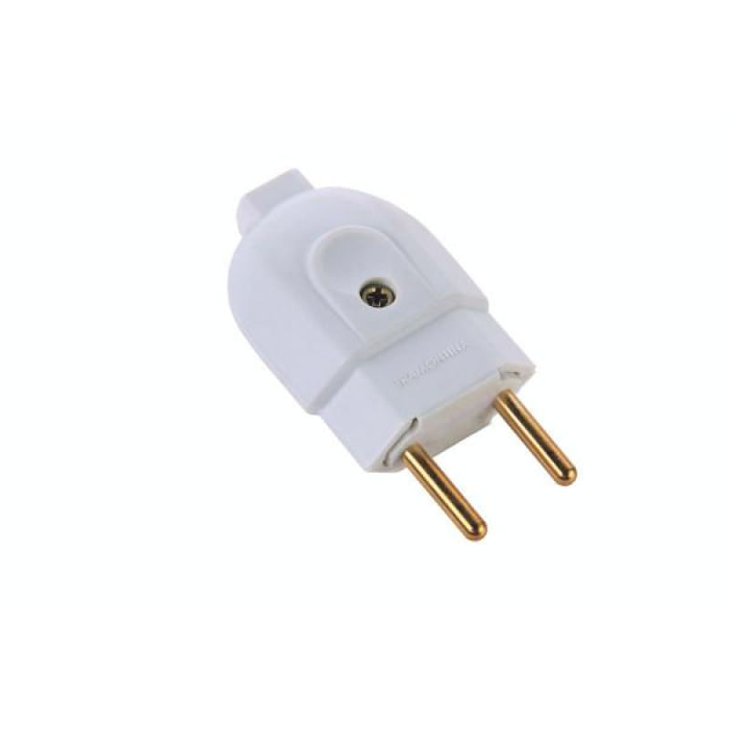 Plugue Macho 2P 250 V 20 A Tramontina Branco