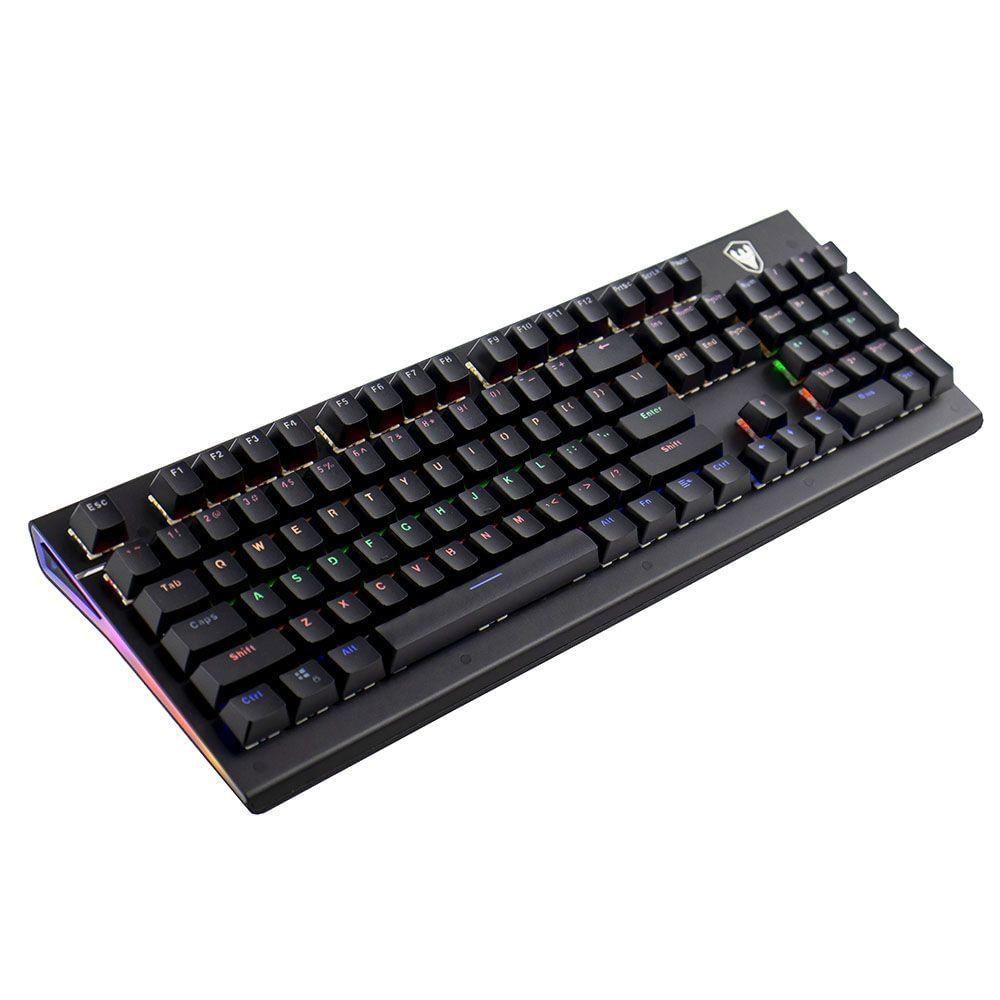 Teclado Mecânico Gamer Sate K3 Switch Blue RGB USB