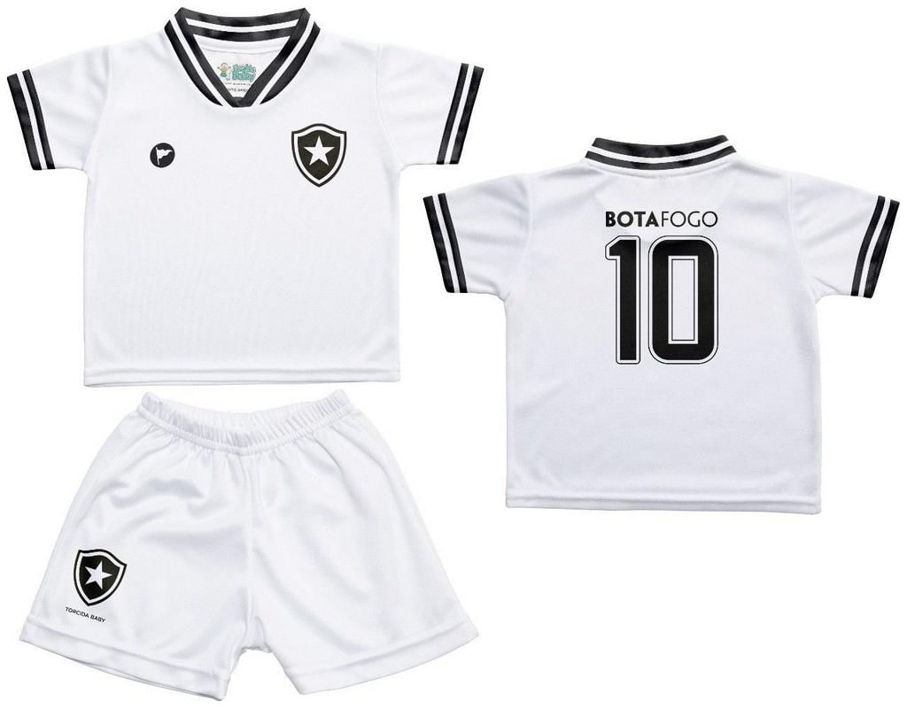 Conjunto Bebê Botafogo Uniforme Branco - Torcida Baby