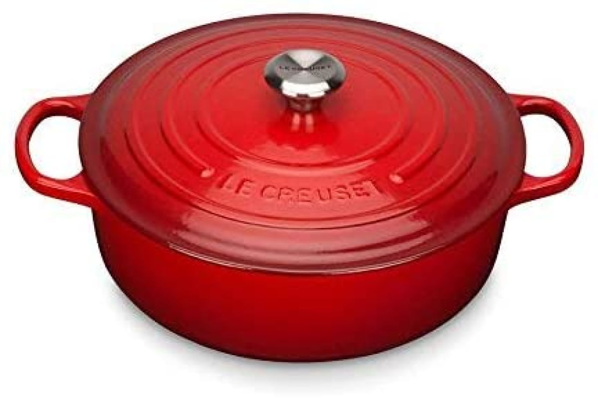 PANELA RISOTTO LE CREUSET 30CM SIGNATURE 6,4LT - Vermelho 211793006