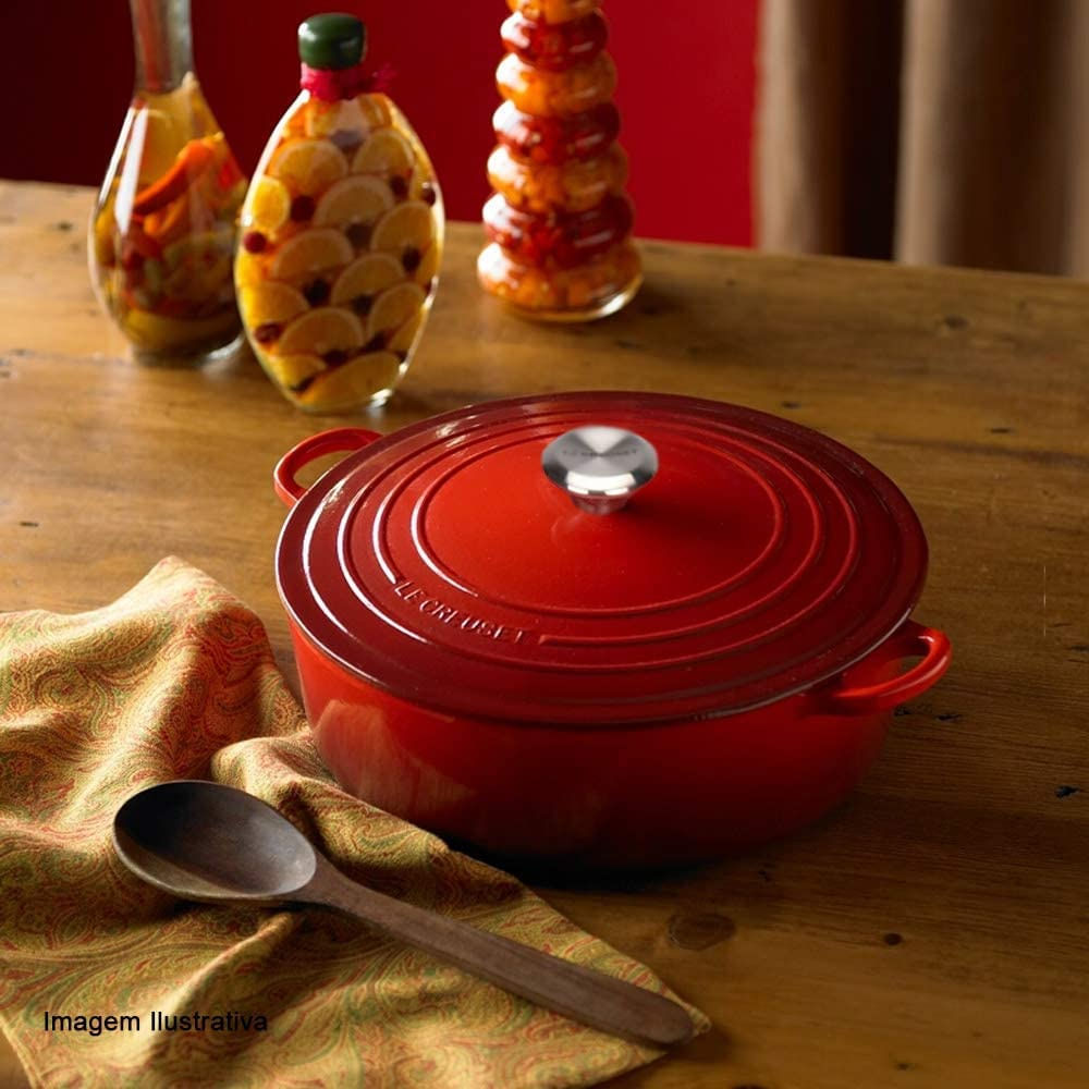 PANELA RISOTTO LE CREUSET 30CM SIGNATURE 6,4LT - Vermelho 211793006